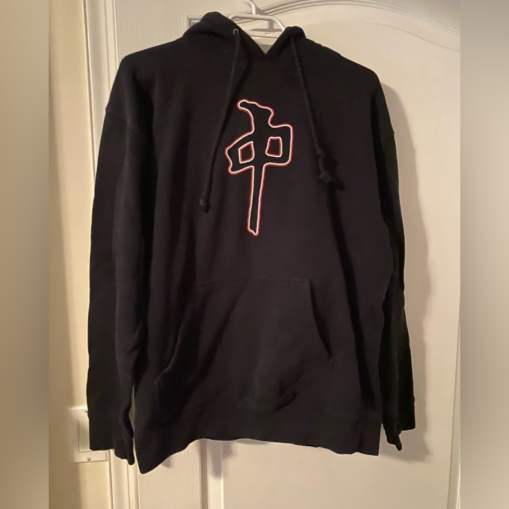 Black decal hoodie
